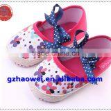 Newborn Antiskid Safety Baby Girls Bowknot Prewalker Shoes thumbnail-2