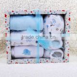 baby 5pcs clothing gift set box/baby wear/cotton newborn baby clothing/baby garments/wholesale clothing