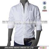 Latest Fashion Custom Pure Color Washing Oxford Mens Dress Shirts thumbnail-1