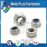 Made in Taiwan Prevailing Torque Type Hexagon Nut Plastic Insert DIN 985 thumbnail-3