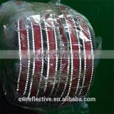 Double Sides 1.0mm Stitch Glass Beads Reflective Thread at the Edge of Webbing thumbnail-4