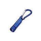 Custom Blue METAL Mini Super Bright White LED Flashlight Keyring for Promotion Gift