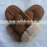 BY-S-G130 Double Face Sheepskin Gloves With Perfect Quality thumbnail-1