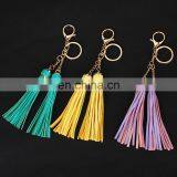 2017 Decorative tassel keychain leather tassel leather tassel for handbag