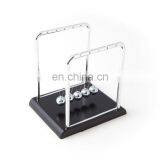 Plastic Base Newton Cradle With Wooden Base&Metal Balls