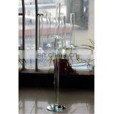 Set of Crystal Candle Holders 5 Arms Glass Candle Flame Protectors Candlestick thumbnail-2