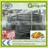 Gefrorene IQF-Kühlschrank-Fischfilets, Schnellgefrierverarbeitungsanlage, Spiralkühlschrank thumbnail-4