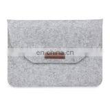 11'' 12''13'' 14'' 15'' Inch Fashion Grey Felt Laptop Protective Sleeve Case Carrying Bag for Notebook and Laptop thumbnail-4