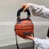 pu leather Women handbags Ladies Handtaschen Borsetta Donna Ball Shape Basketball Handbag