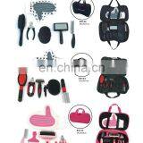 Black Pet Dog Tool Brush Scissors Dog Grooming Set thumbnail-3