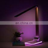 Dimmable Touch Switch QI Wireless Charging Led Table Lamp, DC12V, 2pcs USB Port for Home, Study, Room, Hotel thumbnail-4