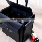 Senior business white wine suitcase,6 aluminum wine bottles trolley case/wine bottle display case