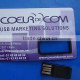 China Manufacture Hot Selling Usb Credit Card Logo With Paper Printer