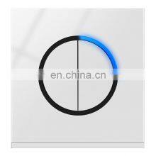 Random Click On / Off Wall Light Switch With LED Indicator Pass Through Switch Switched ABS Panel,4 Gang 2 Way