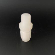 Corrosion Resistant High Temperature Plastic Tube Fittings PVDF Male Connector 1/8