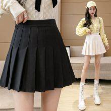 Upper jk Uniform Girly Skirt Full Suit Autumn/winter Irregular Bottom Skirt Pleated Skirt Dress School Uniform Mini Skirt Sexy Step A-word Hip Skirt thumbnail-1