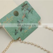 Custom Logo Package Jewelry Display Necklace Paper Cards Packaging Earring Cards For Jewelry