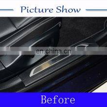 4Pcs For Jaguar XE 2015 2016 2017 Car-Styling Stainless Steel Black and Silver Inner Door Sill Scuff Plate Protector Cover Trim thumbnail-4