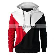 Three Tone Multi Colors OEM Pullover Hoodie for Men Custom Made Fleece Hoodies Sweatshirts With Hood thumbnail-5