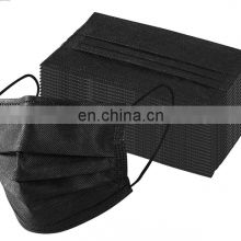 Xiaotao Medical Face Mask Disposable Non Woven Fabric Facemask 3 layers black 50 pcs Anti Dust