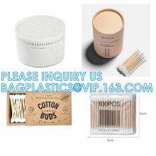 Paper Bamboo Stick Cotton Ear Swab / Bud With Different Size, Wholesale q Tips Skin Care Ear Cleaning Disposable Bamboo Stick Cotton Buds Cotton Swabs Package Wooden thumbnail-5