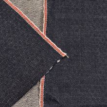 13.7oz Cotton Jacquard Diamond Red Selvedge Denim For Jeans Fabric Denim W281321