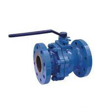 DIN3357 PN10/16 Ductile Iron Cast Iron Double Flange Ball Valve With ISO5211 Mounting Pad thumbnail-1