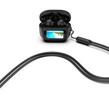 UI TWS Bluetooth V5.3 Earbuds With LED Display Screen Keychain Wireless Lanyard Anti-Rope Earphones Headset thumbnail-3