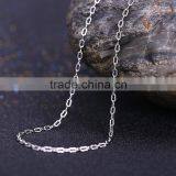 Wholesale Fashion Jewelry Rhodium Plated Cheap Cable Chain Necklace thumbnail-2