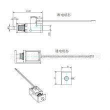 Wholesale DS-0415 12v 24v 3mm Stroke Push Pull Open Frame Mini Solenoid thumbnail-2