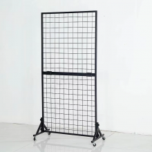 Two Grid Wall Displays With Legs in a Black Grid Wall Panel Group thumbnail-1