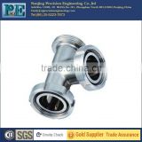 customized stainless steel casting pipe tee