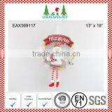Red and White Santa Christmas Wreath thumbnail-1