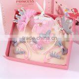 Factory OEM&ODM Fashion Kids Girls Princess Cute Gifts Easter Day Rabbit Butterfly Hair Accessories Set thumbnail-2