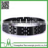 Wholesale Stainless Steel Gold Negative Ion Health Bracelet thumbnail-5