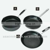 3PCS Wonderful Hard Anodized Aluminium Open Frypan