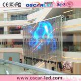 Outdoor Full Color XR 16H Led Rgb Wall Glass Panel Soft Transparent Glass Led Display thumbnail-6