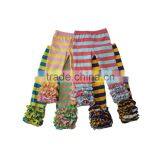 2016 New Stripes Full Long Icing Ruffle Pant Girls Legging Quality Choice