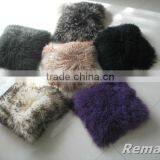 Factory Wholesale 100% Real Tibetan Mongolian Lamb Skin Fur Pillow thumbnail-6