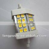 R7s 78mm 24 SMD LED Cool White Light Lamp Bulb 5W 6000-6500K 400-450Lm 85-265V