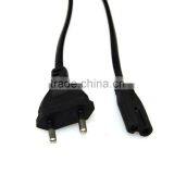 New EU Europe AC Power Supply Adapter Cord Cable Connectors 2 Pin 2-prong