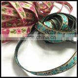 Pink Heart Printed Embroidery Ribbon Manufacturing in Dongguan for Decoration thumbnail-5