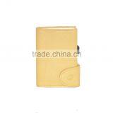 Ultra Slim Pocket Bifold Leather Cardholder Giallo Sole