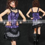 Black Lace Cotton Gothic Lolita Dress 61226 gothic lolita skirt