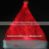 Optical Fiber Fabric Luminous Lighting Led Santa Claus Hats thumbnail-2