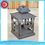 Wrought Iron Garden Decor Small Hanging Lantern thumbnail-1