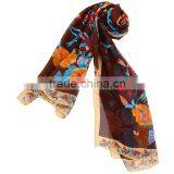 2015 Fashionable Hot Sale Butterfly and Flower Printing Chiffon Scarf for Whole Sale and thumbnail-3