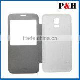 Big Window Transparent Cover and Leather Case for Samsung S5 thumbnail-5