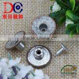 Fashion Custom Size Metal Nickel-Free Washable Round Screw Jean Button thumbnail-3