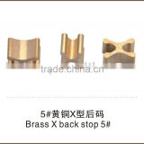 Brass X Bottom Stopper NO.5 zipper garment accessories